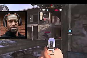 George F l o y d Playing COD Modern Warfare (Breathtaking Gameplay)