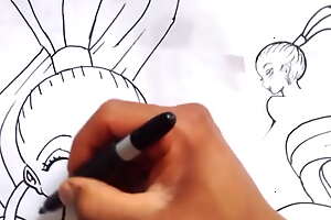 How to draw Hentai Ecchi OF VADOS LA HEMBRA DE GOKU NUESTRO DIOS XDEIOSPERVERSUS