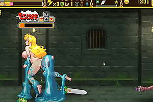 Blonde girl hentai having sex with goblins man and monsters in Warrior girl hentai ryona act game xxx
