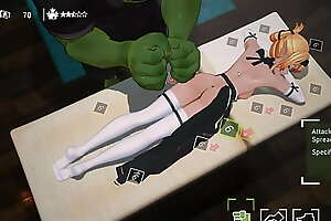 Orc Massage [3D Hentai game] Ep 1 Oiled massage on kinky elf