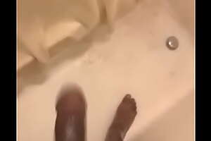 Black cock teen shower play