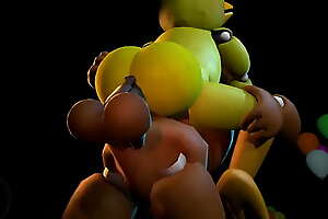 Chica rides on Freddy’s big fat Cock (Made By SFMKING