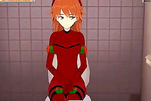 Asuka Langley being fucked in toilet