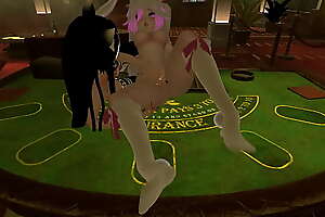 Bunny Girl Loses everything while Gambling [VRchat ERP] Intense Moaning, Nudity, Lesbian Scissoring