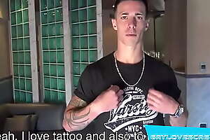 GayLovesCashxxx vids  - Monaco offers him a good chunk of cash if he lets him do a little more than just take pictures  Tattoo Boy sees how much it is and agrees to get nasty with him!