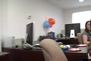 Office MILF cocksucking lucky stripper