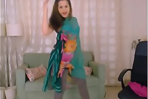LittleTeenBB Riley strips down to her blue bra and panties 