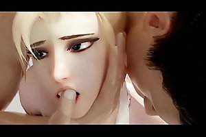 Mercy Fucked in the Shower - Overwatch (Rule 34)