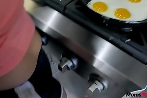Eggs and MOMs TITs for BREAKFAST