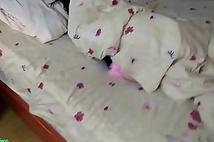 wet dp fuck my sleeping step daughter with anal toy - taboo POV