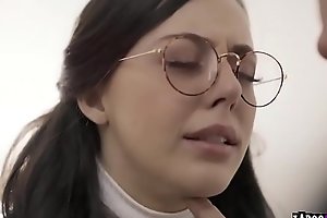 Whitney Wright is a virgin teen that was rescued by a perverted social worker and got exploited by fucking her teen pussy 