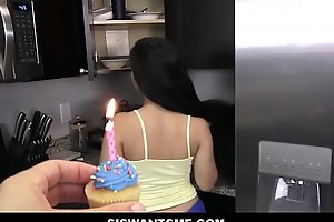 Thick And Cute Virgin Teen Step Sister Annika Threshold Lets Her Step Brother Make the beast with two backs Her Less The Kitchen For Birthday POV