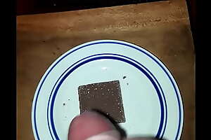 Cum on galette au chocolat
