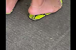Feet in sandal