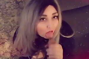 Bbw sucks tinder dates cock and gets cum on her face